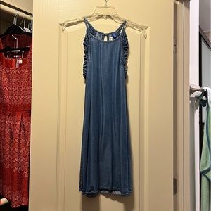 Francesca’s Blue Rain Chambray Dress